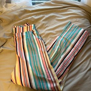 High Waisted Striped Pants